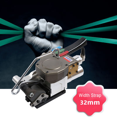 comprare Strumento di rilegatura ad alta pressione a gas pneumatico in plastica 6000N Strumento di rilegamento a mano 32mm Baler di avvolgimento online manufacture
