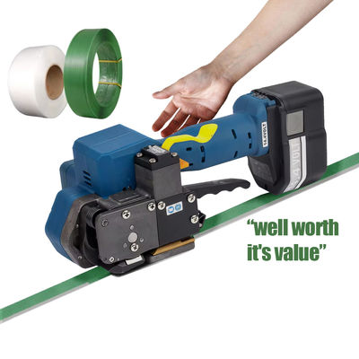 comprare Strumento elettrico ricaricabile per le cinghie con batteria 12-19 mm di larghezza PP PET Macchina di cinghiazione a mano a fusione a caldo Stringelettrico online manufacture