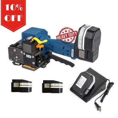 comprare Batteria pallet strapper cartone fascia di plastica fascia strumento di imballaggio mattoni PP PET Bundling Tensione elettronica Strapping Machine online manufacture