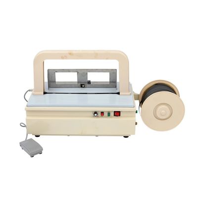 Mini Power Table Strapping Machine Semi Automatic Plastic Tray Table Top Banding Machine