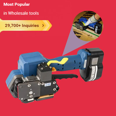 120mm/S Strumento di Strapping in Plastica alimentato da batteria Stringing Hand Tool per 1/2in 3/4in PP PET Strap
