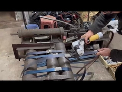 Macchina per la tensione di cingolate pneumatiche in acciaio con potenza 9800N